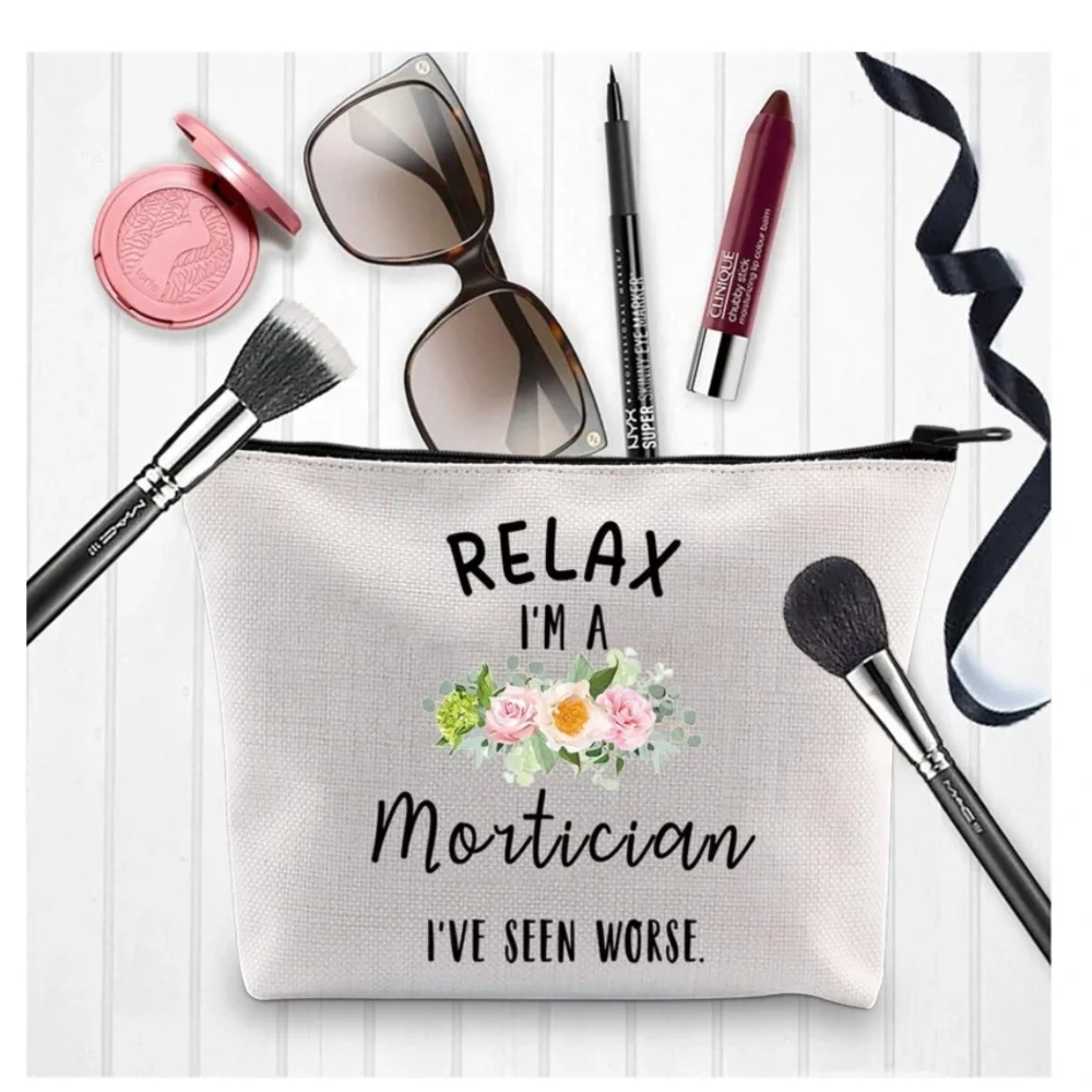NWT Mortician Themed Makeup Cosmetics Case- Cute!
